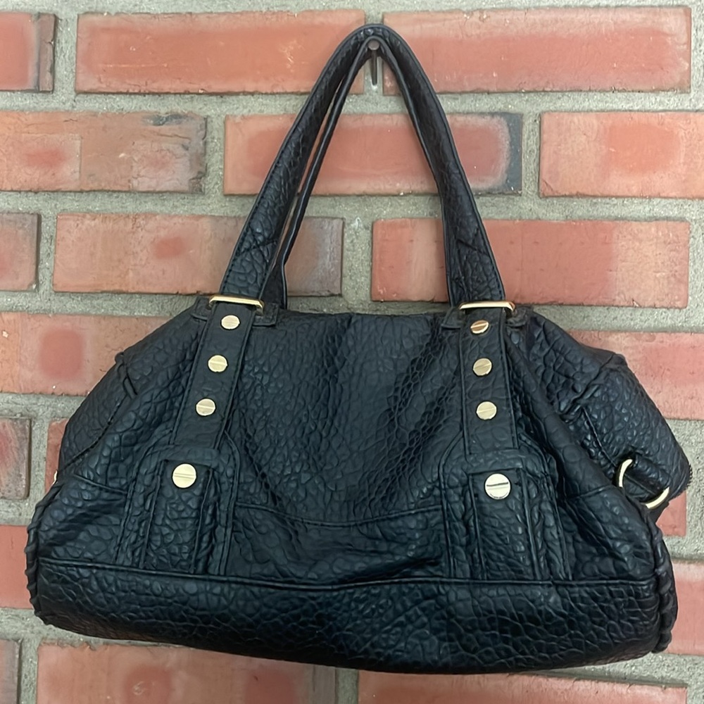 KD NY black gold style/ Cartier buckle bag comes with long crossbody strap large